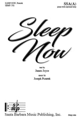 Sleep Now SSAA choral sheet music cover